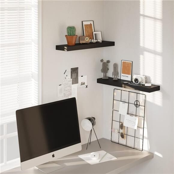 Floating Shelf,Wall Shelf,Decor Wall Mounted Shelves,Hanging Shelf Set - Picture 4 of 7